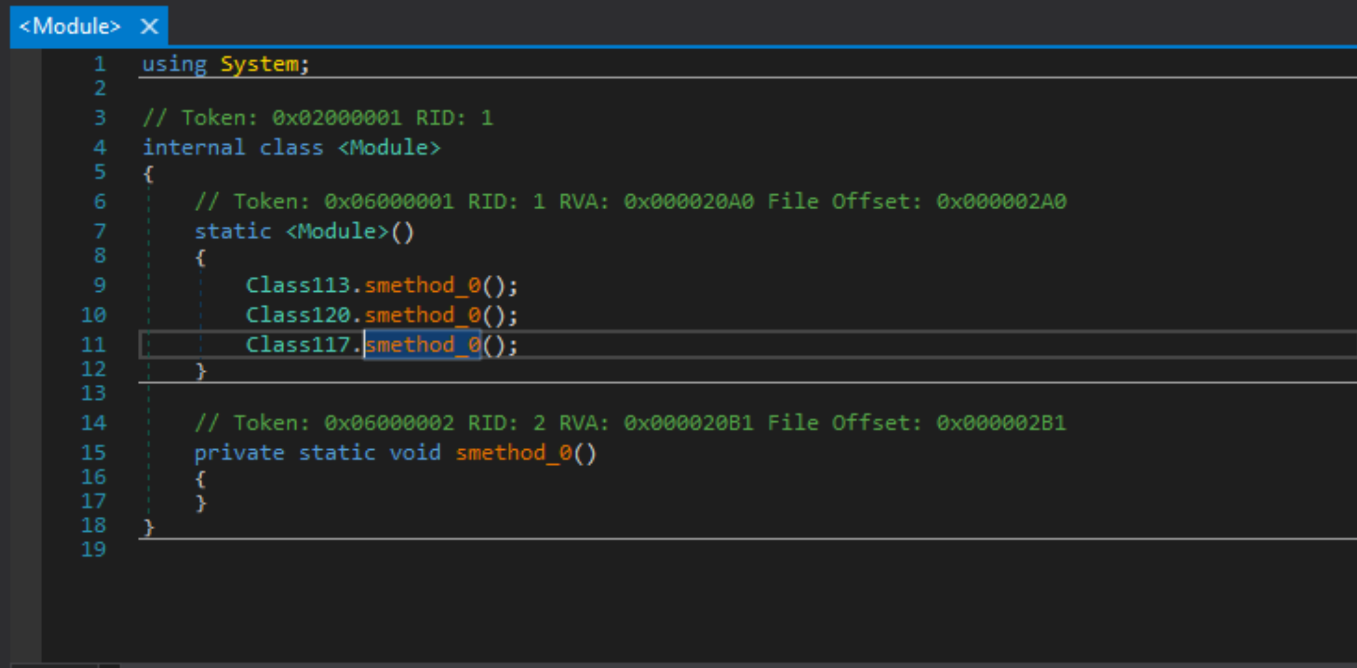 Module cctor